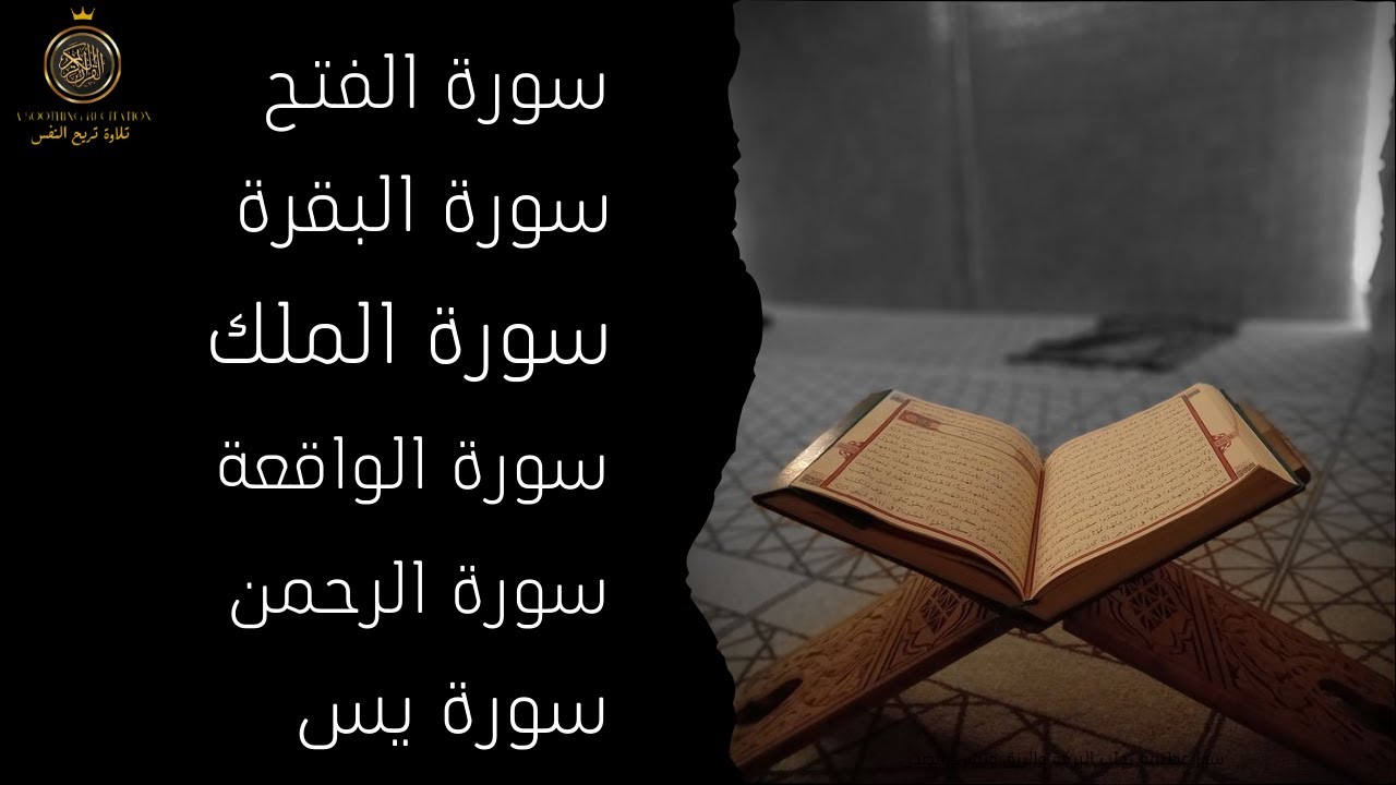 تلاوة مباركة من سور تجلب الرزق والبركة | البقرة، الواقعة، الرحمن، يس، الملك، الفتح