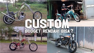 Rekomendasi Custom Budget Murah, Nonton Ini Dulu Sebelum Custom Motor!