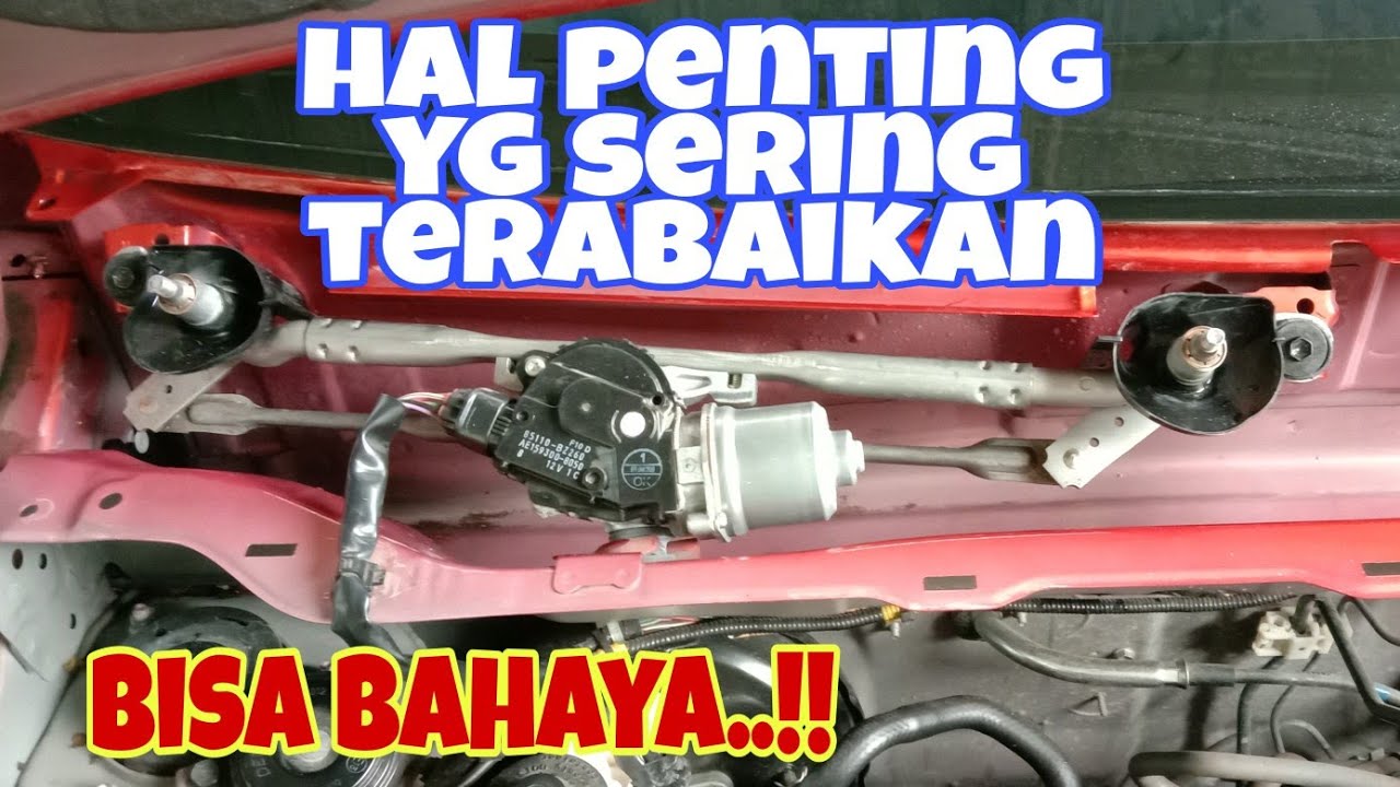 cara membersihkan talang air depan calya sigra