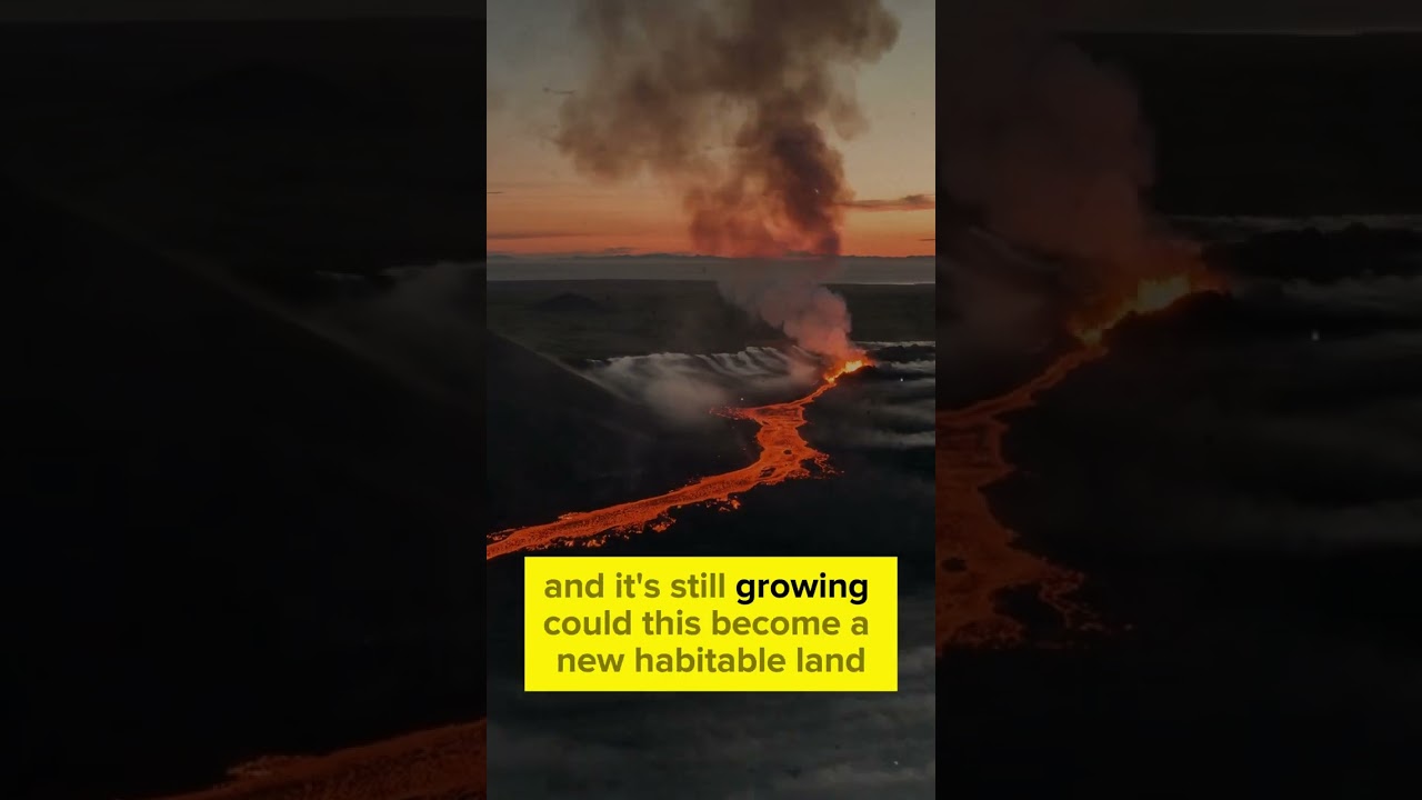 A New Island Is Still Growing After an Underwater Volcano Eruption! #facts #shorts