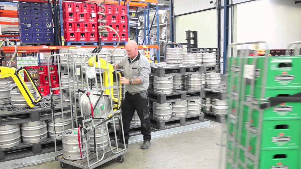 Beer Keg and Case Handling, Keg Lifter YouTube