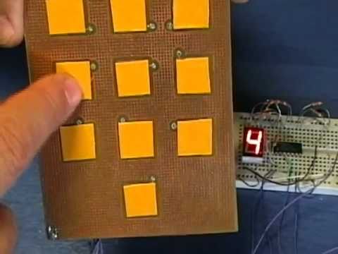 10 Buttons PIC Touch-Pad with BCD Output