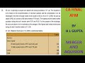 CA FINAL II AFM II MERGER AND AQUISITION II  QN 26 PG 14 41 II BY H L GUPTA