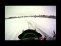 Neosho Cup Snowmobile Lakecross Masters Heat Race close battle in a corner 2-9-13