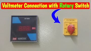 3 Phase Digital Voltmeter Connection with Rotary Switch & Indicator Light @starterspark