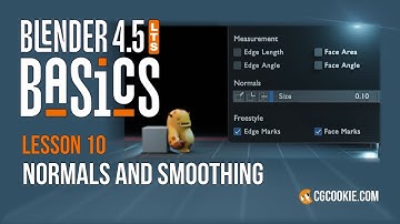 Mesh Normals and Smoothing in Blender - BLENDER 4.5 BASICS (part 10)