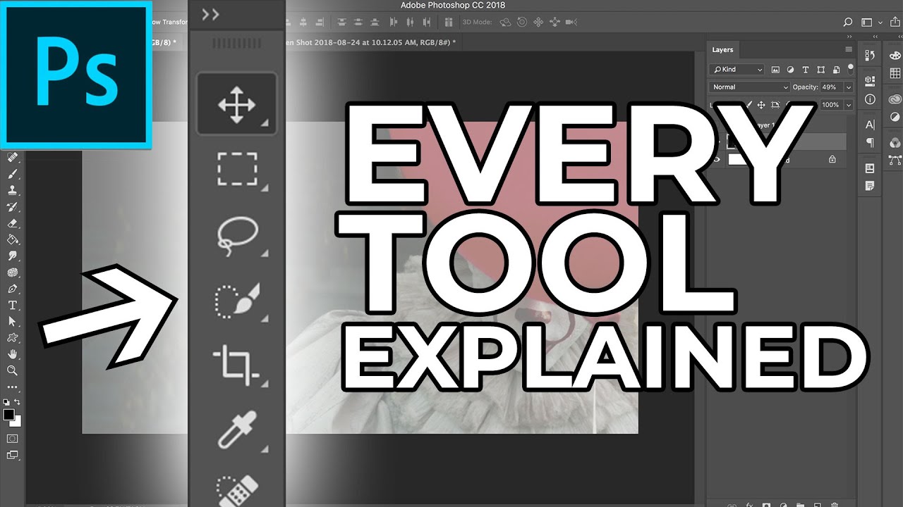 Adobe Photoshop Tutorial: EVERY Tool in the Toolbar Explained and Demonstrated