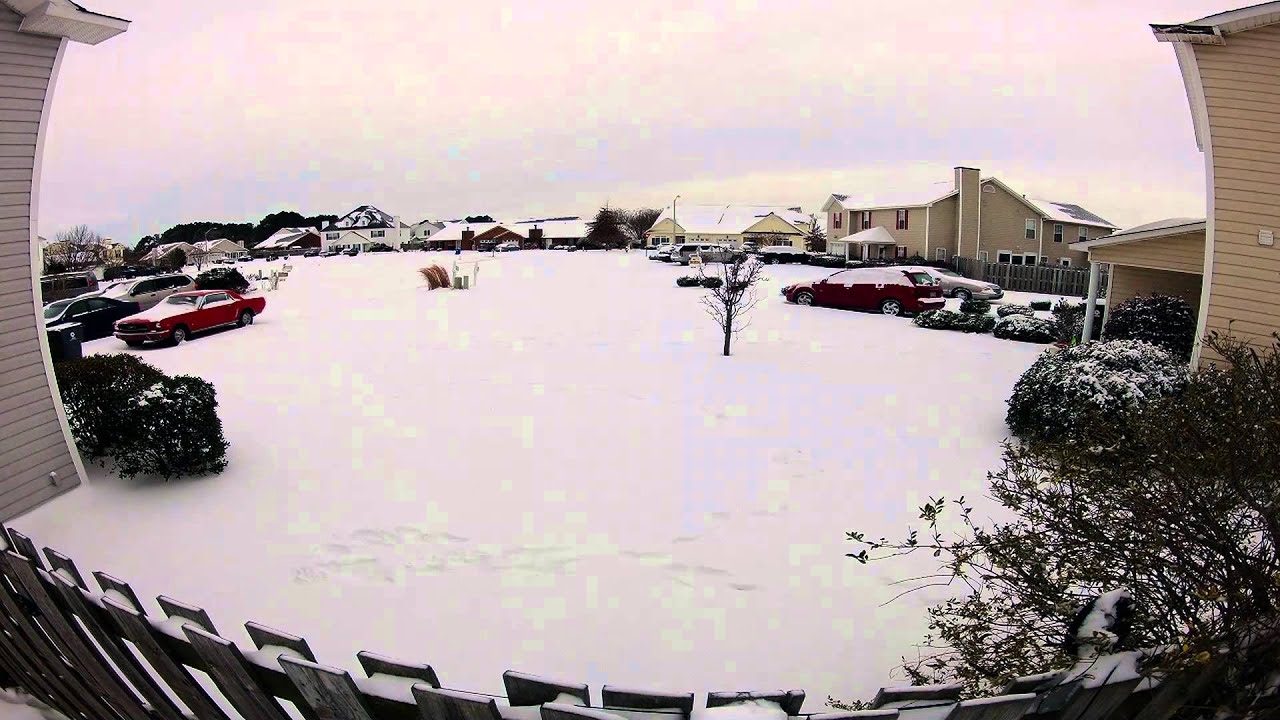Winterville, NC 2014 Massive Snowstorm Time Lapse YouTube
