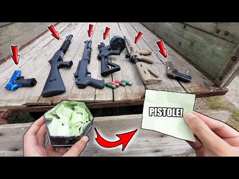 MYSTERY BOX entscheidet WER PISTOLE, SHOT GUN oder GEWEHR BEKOMMT! – Airsoft Schlacht CHALLENGE!