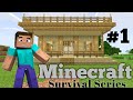 Minecraft survival series pocket edition #1 || minecraft house |