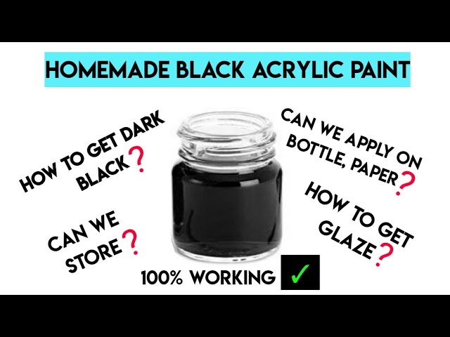 Homemade white acrylic paint /how to make white acrylic paint at