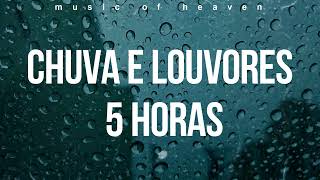 5 horas Hinos e Louvores Com Chuva Piano / Instrumental Estudar, Meditar, Ler Dormir, Orar Relaxar