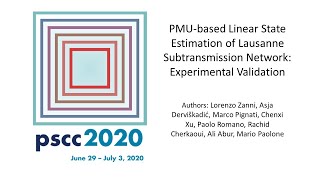 PMU-based Linear State Estimation of Lausanne Subtransmission Network: Experimental Validation