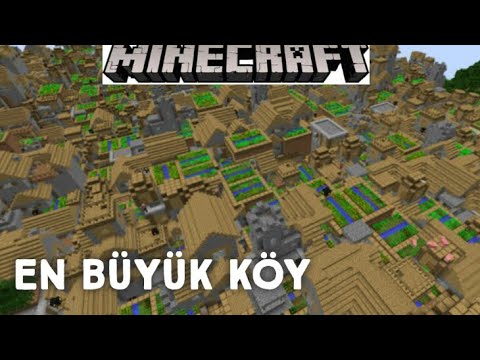 Minecraft in EN büyük köy seedi kodu | (ESKİ)