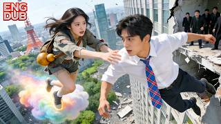No One Dared Save Ceo Trapped Atop Towering-Only Poor Girl Fly&Saved Him!#drama #movie #ceo