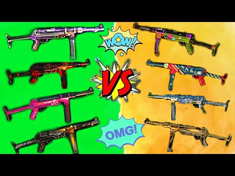 Best Mp40 Skin In Garena Free Fire Top Gamer Vs Crazy Bunny