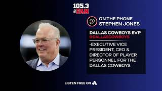 Stephen Jones Interview on 105.3 The Fan | #LARvsDAL | Dallas Cowboys 2023