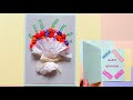 How To Make A Flower Bouquet Card | Birthday Greeting Card Ideas