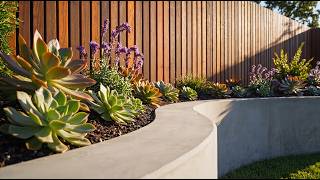 15 Modern Fence Ideas with Built-In Planters for a High-End Front Yard
