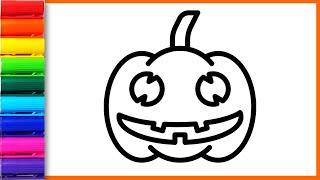 Halloween | Jack-o'-lantern | Ghost | Coloring Pages | Bubble Chu