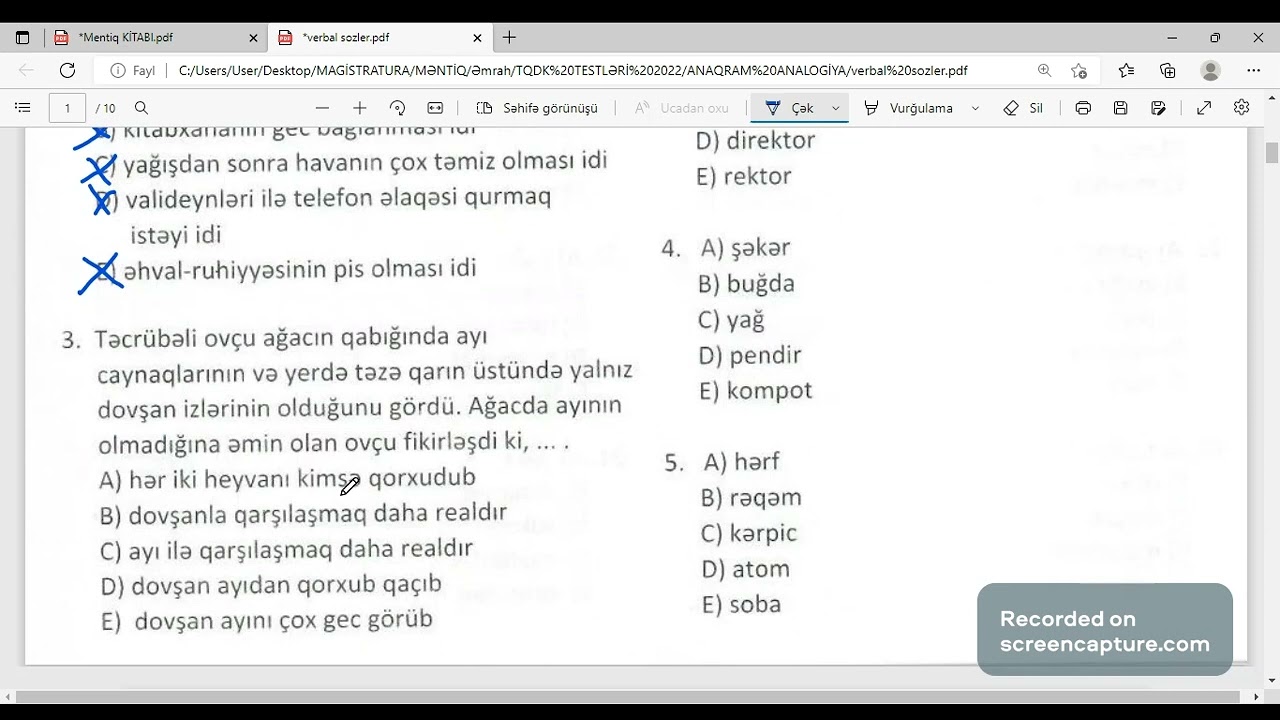 ANAQRAM ANALOGİYA VERBAL SÖZLƏR 1-Cİ DƏRS!