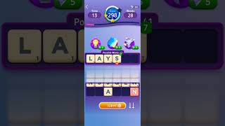 ChefKev ScrabbleGo app. a round of " speed jumble" as the game Tumbler. not a bad score. screenshot 4