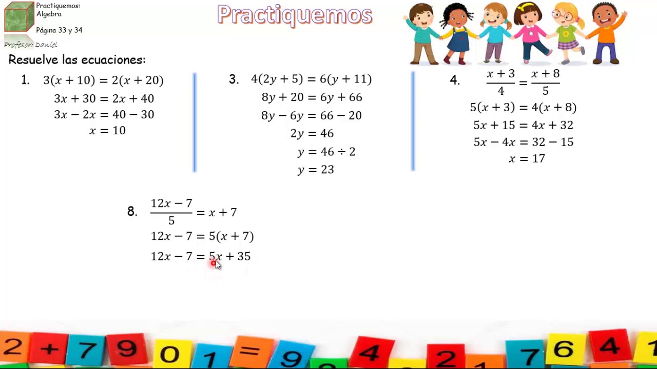 Ejercicios Ecuaciones Quinto Grado Primaria Image to u