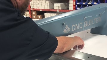 Threading the Machine | Programmable Pattern Sewing Machine | ABM | CNC Quilter