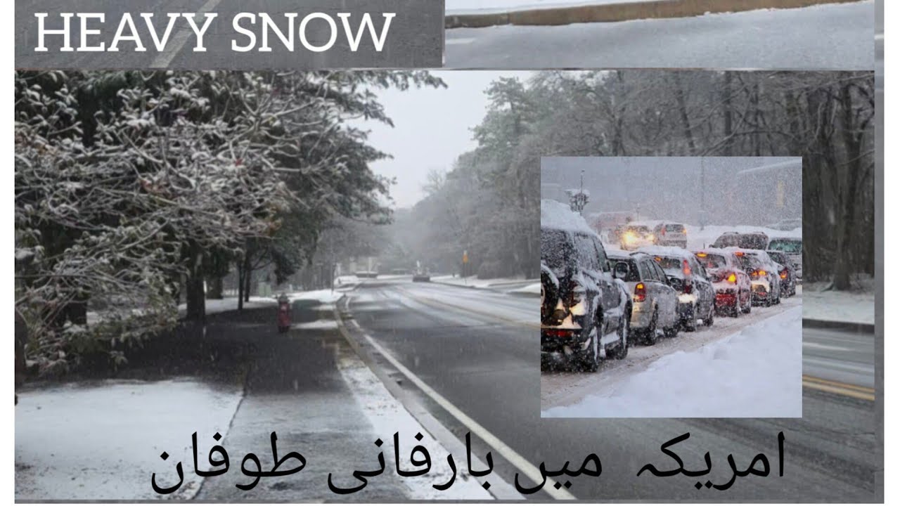 Heavy Snowfall at america Beautiful Snowy Weather