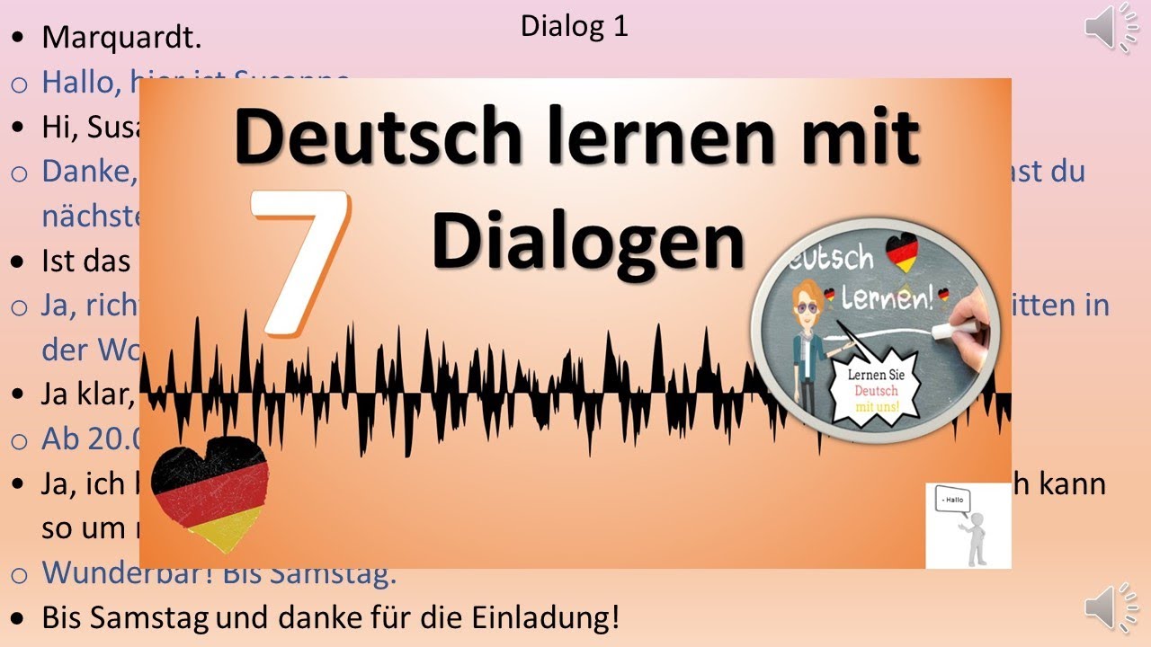 deutsch lernen mit dialogen A1 || German Conversation for Beginners | German Phrases To Know