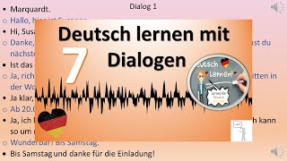 Dialoge A2 - B1. Deutsch lernen durch hören. 7