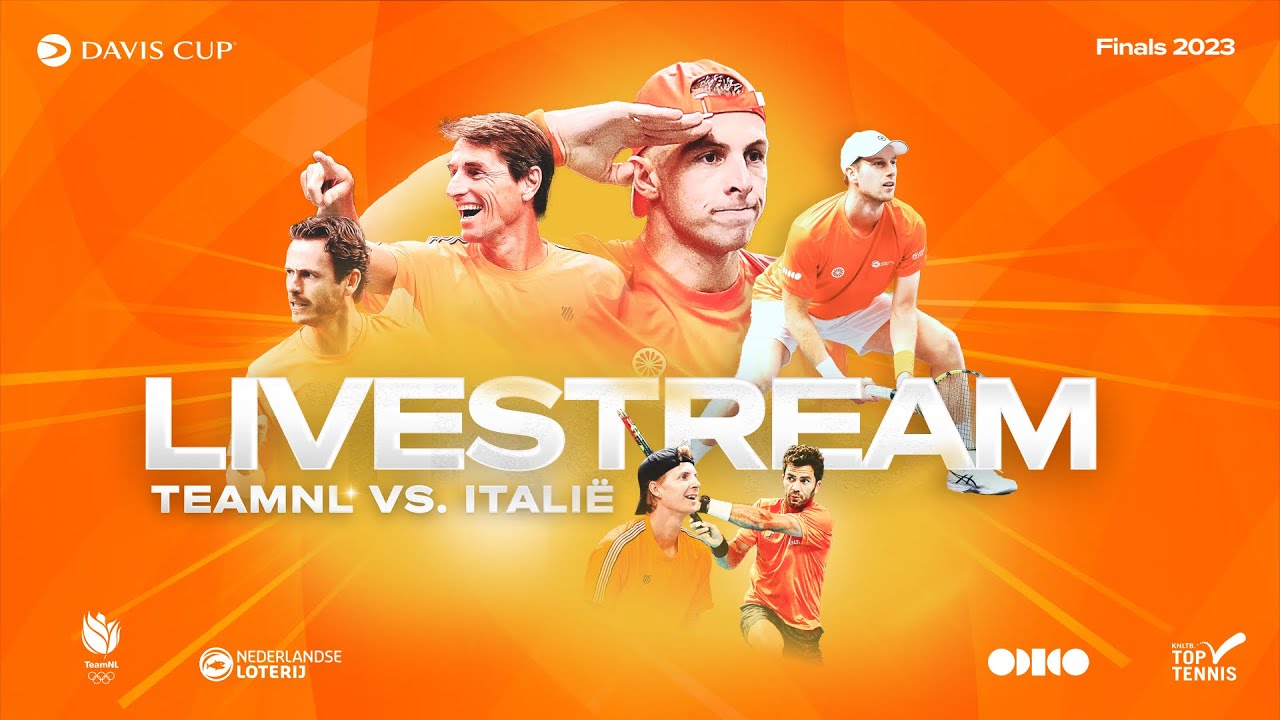 Livestream Davis Cup Finals Malaga 2023 TeamNL - Italië KNLTB