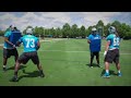 Carolina Panthers two man stunt drill: Offensive Line