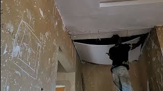 How to Install Polystyrene Ceiling for Beginners Part 1 | Step by Step Guide
