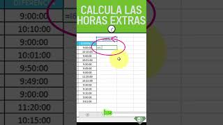 Calcula Horas Extras en Excel 2