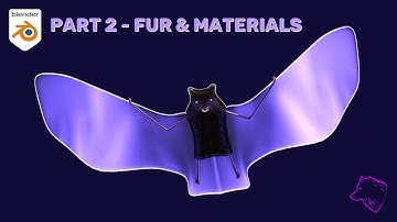Create a LOW POLY BAT in BLENDER | 2/3 Fur & Materials