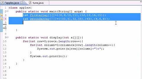 Java Programming Tutorial 34 of 87 (Table for Multi Arrays - YouTube)