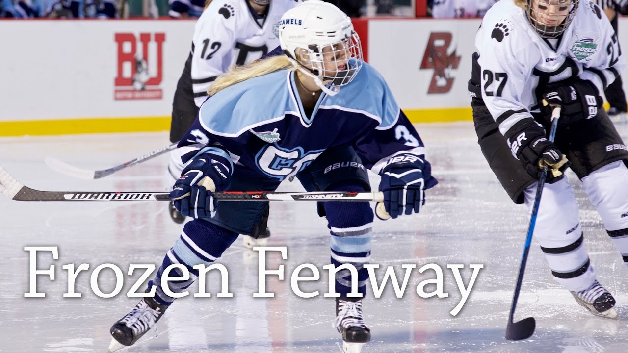 Conn College Women's Hockey Team at Frozen Fenway YouTube