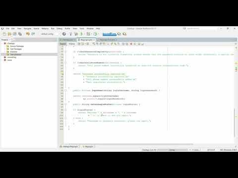 Java chat app registration and login explanation