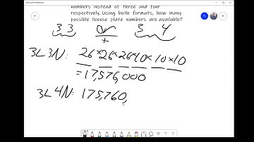 Math 30-1 1.01.07: Example 1.01.05: License Plates With "Or"