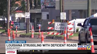 Louisiana struggling with deficient roads