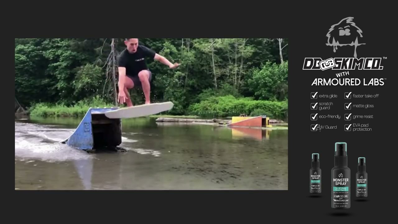 Want extra glide and shine for your Skimboard?   Monster Spray by DBSkimboards with Armoured Labs