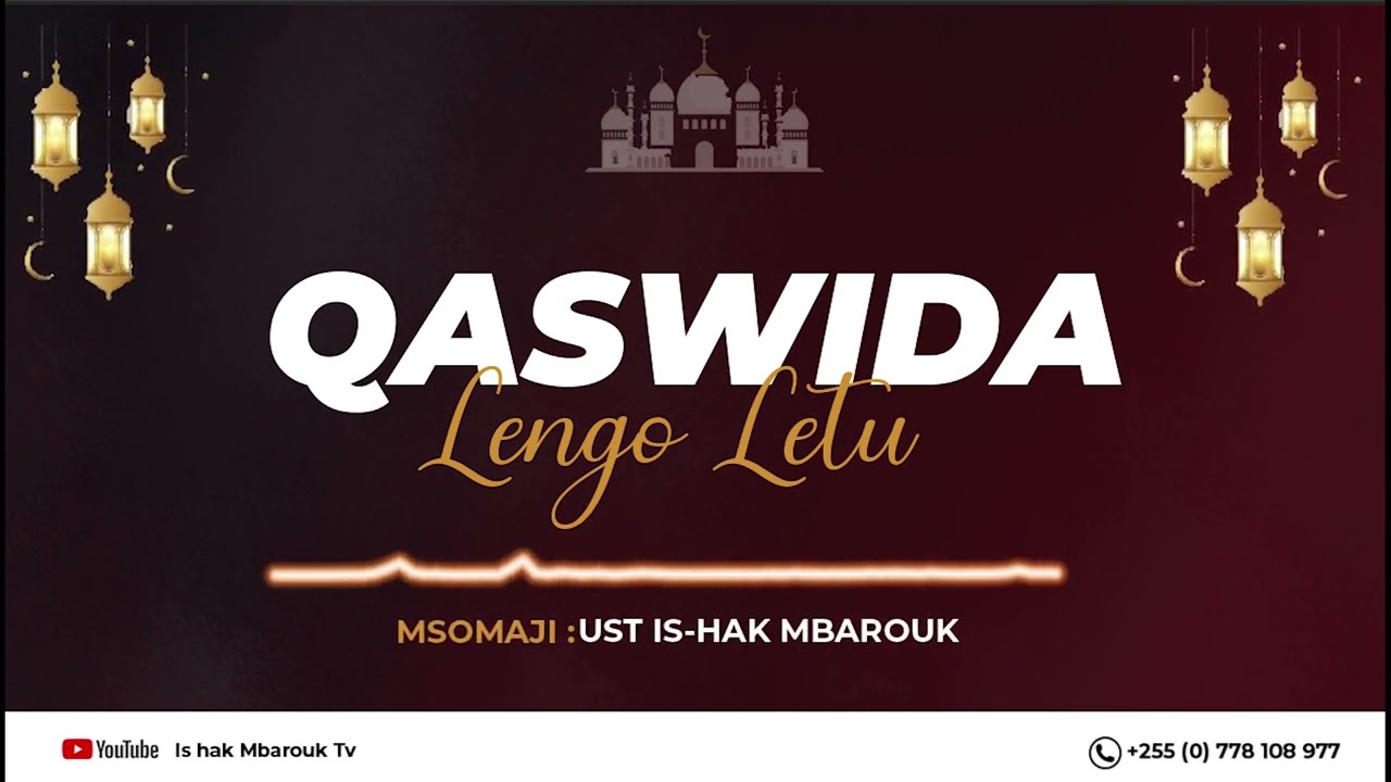 QASWIDA:Ust Is-hak Mbarouk x Ust Elrikesh Nassor(Lengo letu Official Audio 2023)