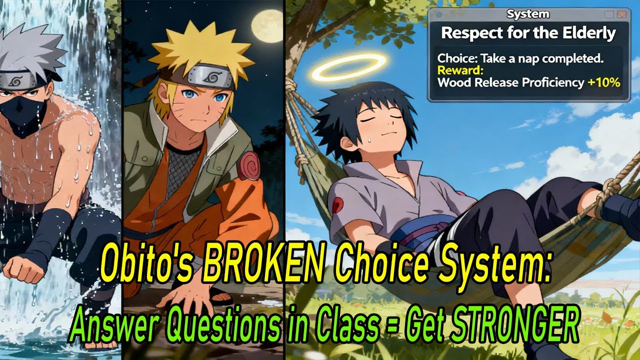Obito's BROKEN Choice System: Answer Questions in Class = Get STRONGER ...