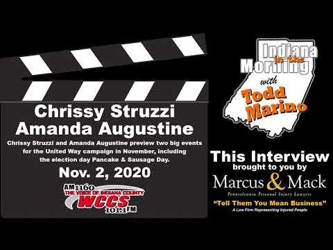 Indiana in the Morning Interview: Chrissy Struzzi and Amanda Augustine (11-2-20)