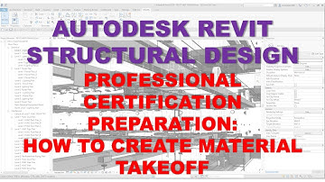 REVIT STRUCTURAL DESIGN PREPARATION - DEVELOPING MATERIAL TAKEOFF