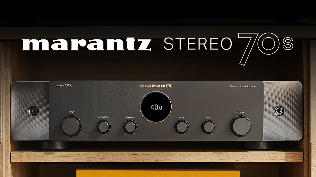 オーディオ入門機に最適！マランツStereo70sの開封レビュー動画 - YouTube