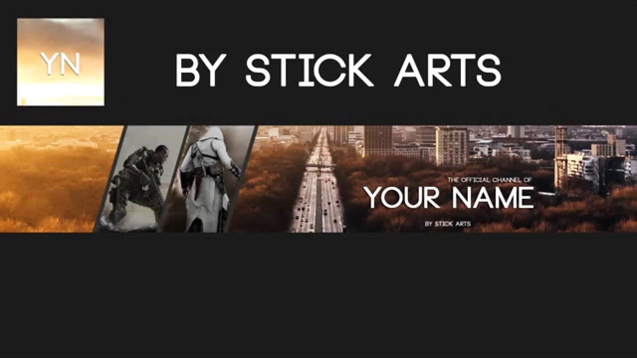 free gaming youtube banner template with logo 2016 youtube gaming youtube banner