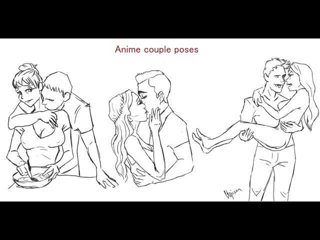 Anime Couple Pose Reference