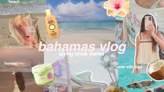 BAHAMAS VLOG | spring break travel *beach, sunsets, shopping, pigs, and more* 🪼